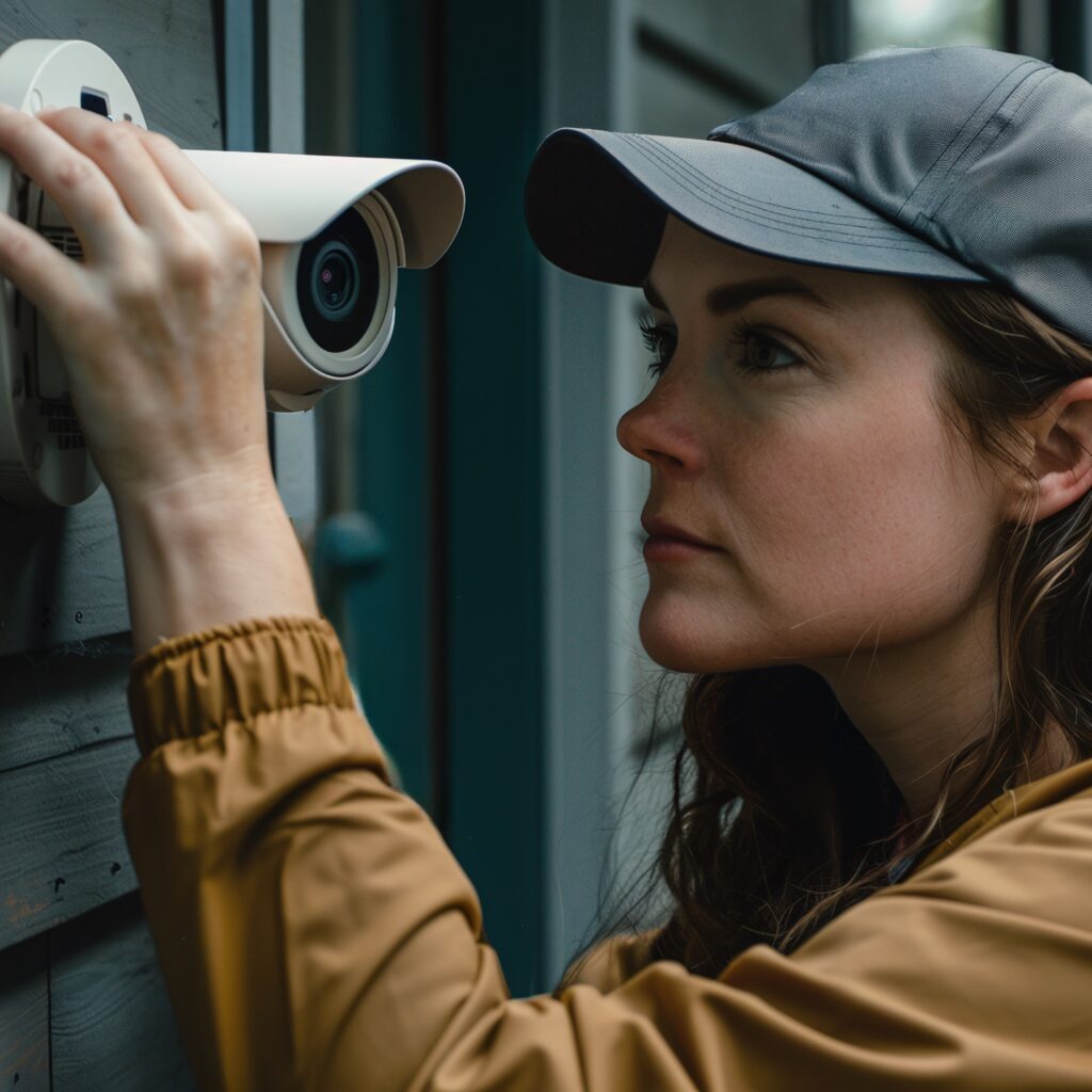 portrait person doing arts crafts